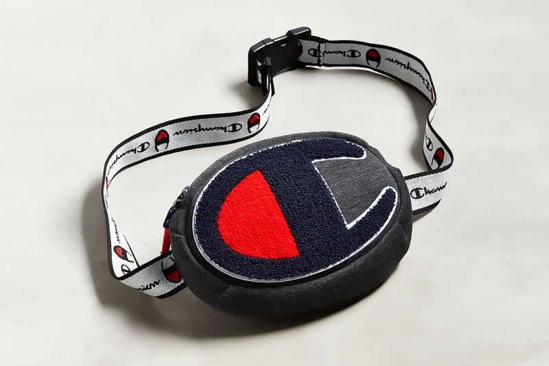 champion fanny pack side bags grey