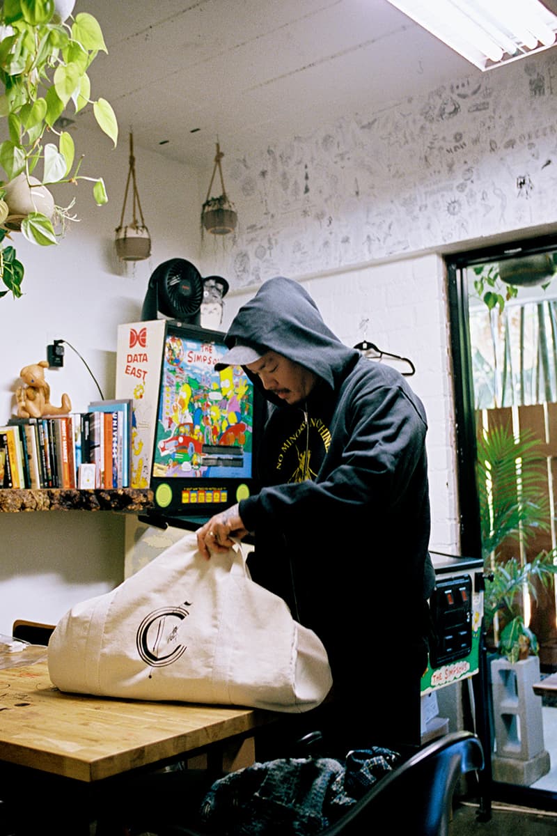 Cherry Los Angeles Dr. Woo Capsule release info hoodies T-shirts pants bags accessories black white