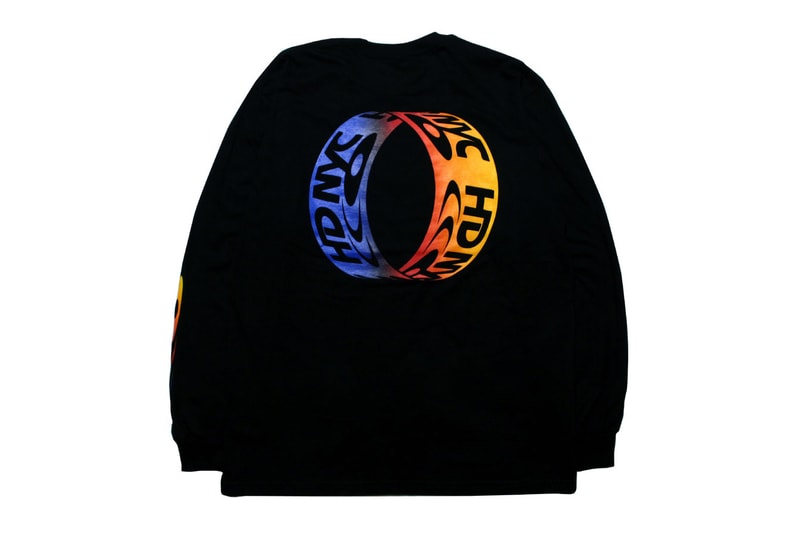 cny nyc peter sutherland maia ruth lee Domicile Tokyo new york tee shirt infinity winter ender collaboration exclusive black white dvd logo hd branding graphic rainbow print long sleeve