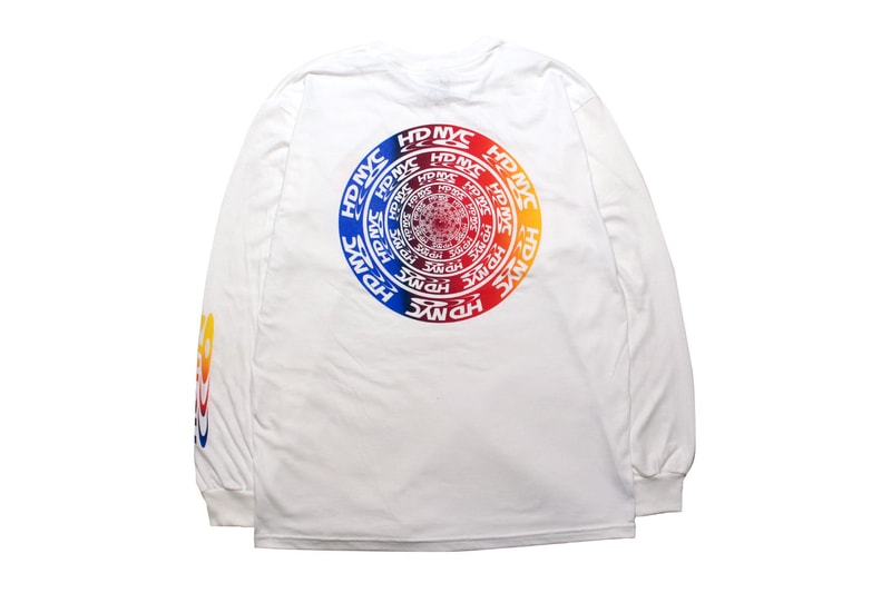 cny nyc peter sutherland maia ruth lee Domicile Tokyo new york tee shirt infinity winter ender collaboration exclusive black white dvd logo hd branding graphic rainbow print long sleeve