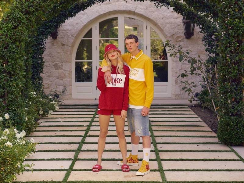 Coca Cola x KITH Summer 2018 Capsule Collection Ronnie Fieg Yellow Rugby Shirt Converse Chuck Taylors