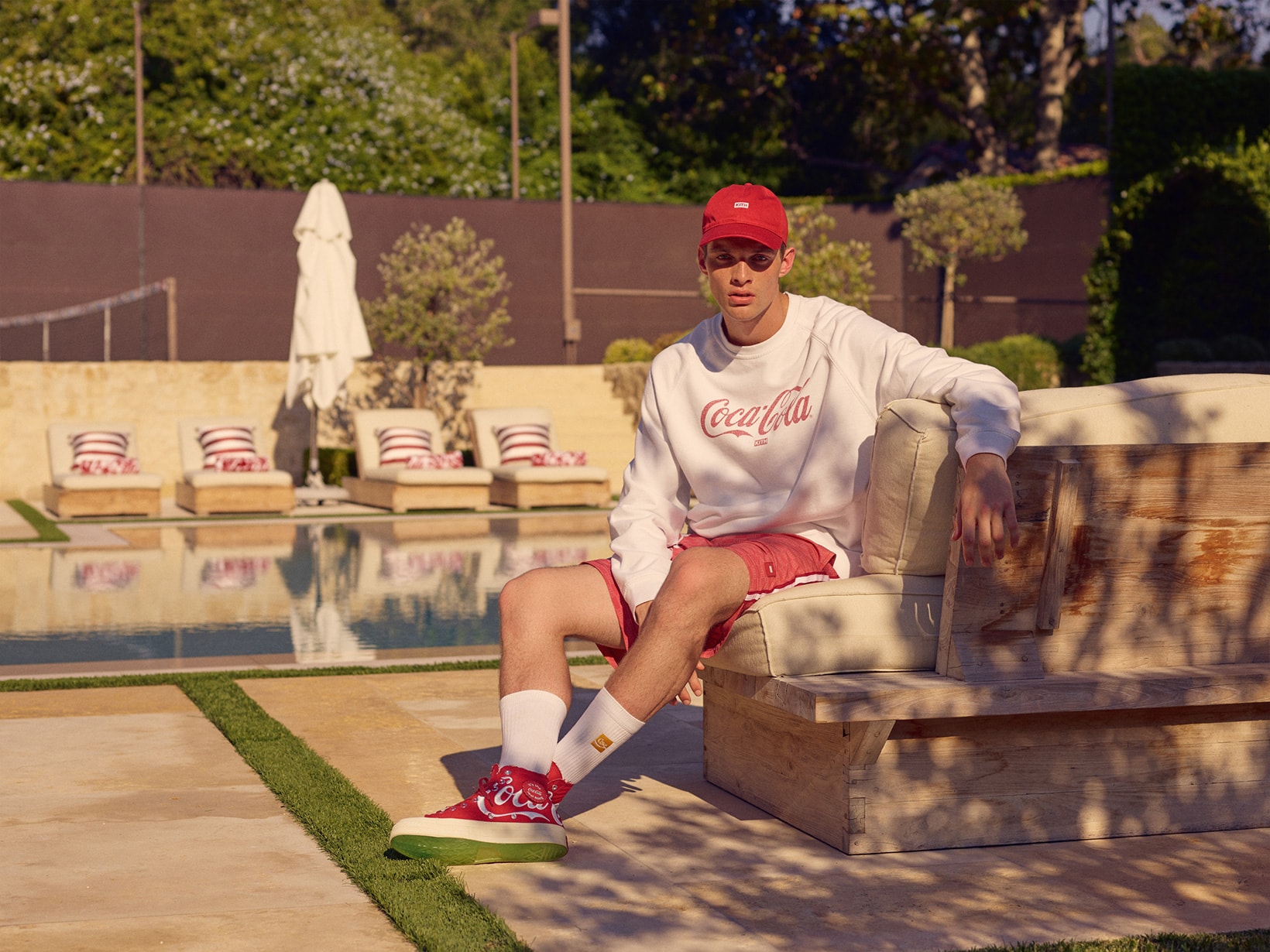 Coca Cola x KITH Summer 2018 Capsule Collection Ronnie Fieg Yellow Rugby Shirt Converse Chuck Taylors