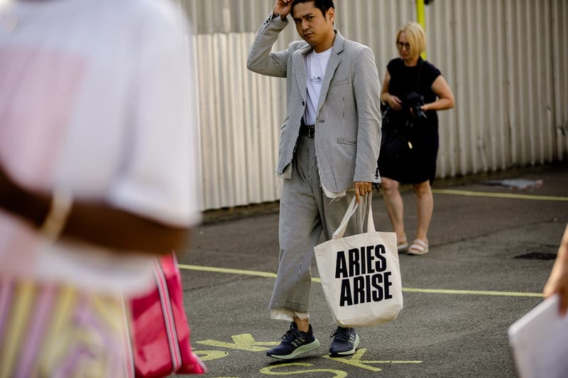 Copenhagen Fashion Week Spring/Summer 2019 Street Style CIFF ACW A-COLD-WALL* Yung-1 Burberry Supreme Prada Naomi Campbell Aries Palm Angel Dior Gucci Gosha Kaws Uniqlo Sesame Street Y-3 adidas High End