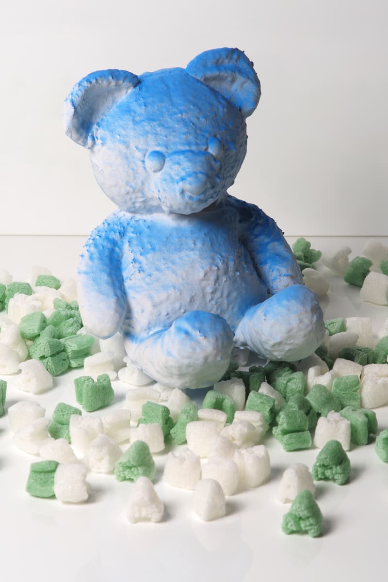 daniel arsham cracked bear edition launch artworks sculptures
