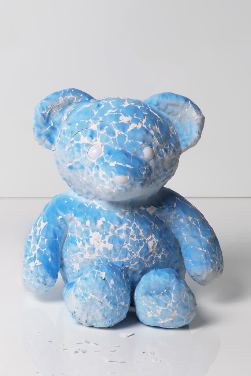 daniel arsham cracked bear edition launch artworks sculptures