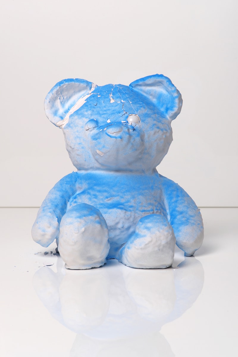 daniel arsham cracked bear edition launch artworks sculptures