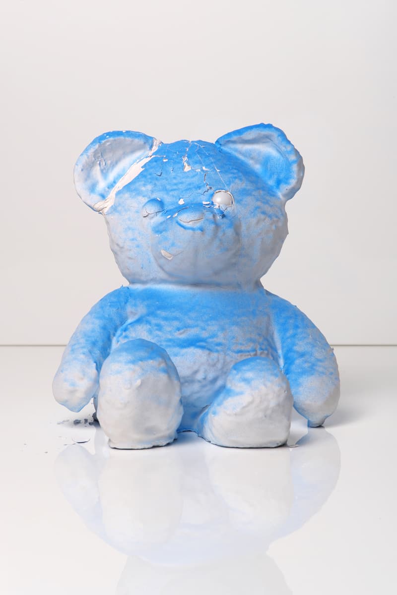 daniel arsham cracked bear edition launch artworks sculptures