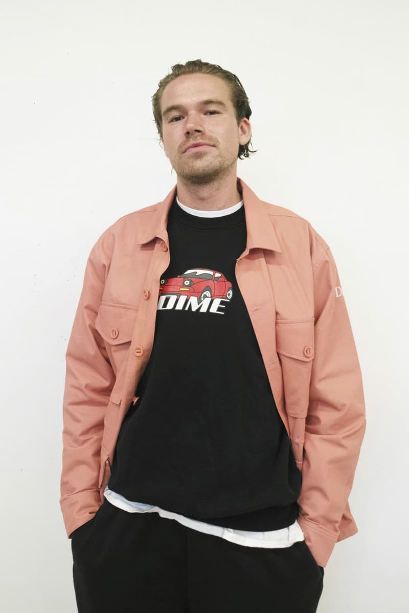 Dime Fall 2018 Lookbook Delivery Drop 1 Collection Cop Purchase Buy Fashion Clothing Montreal Skatewear Skate Hoodies Jacket T-shirt Cap Beanie Hat Scarf Cargo Trousers Soap