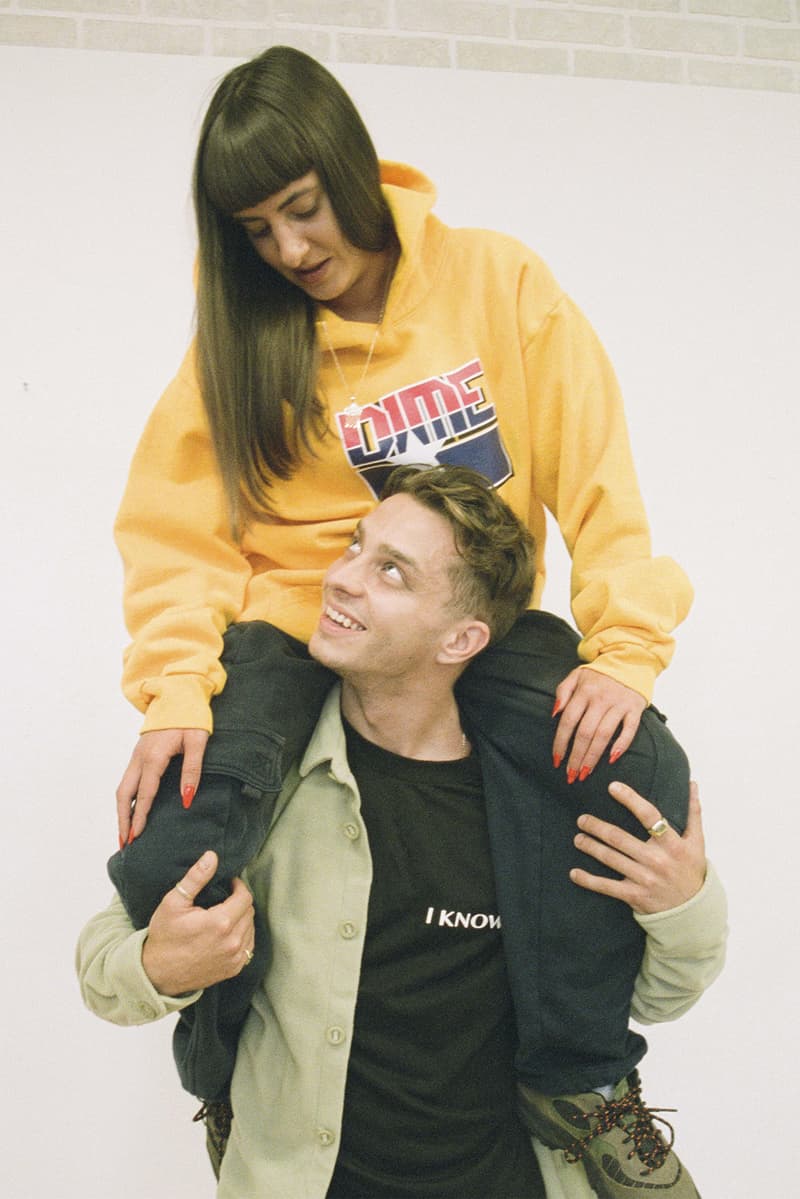 Dime Fall 2018 Lookbook Delivery Drop 1 Collection Cop Purchase Buy Fashion Clothing Montreal Skatewear Skate Hoodies Jacket T-shirt Cap Beanie Hat Scarf Cargo Trousers Soap