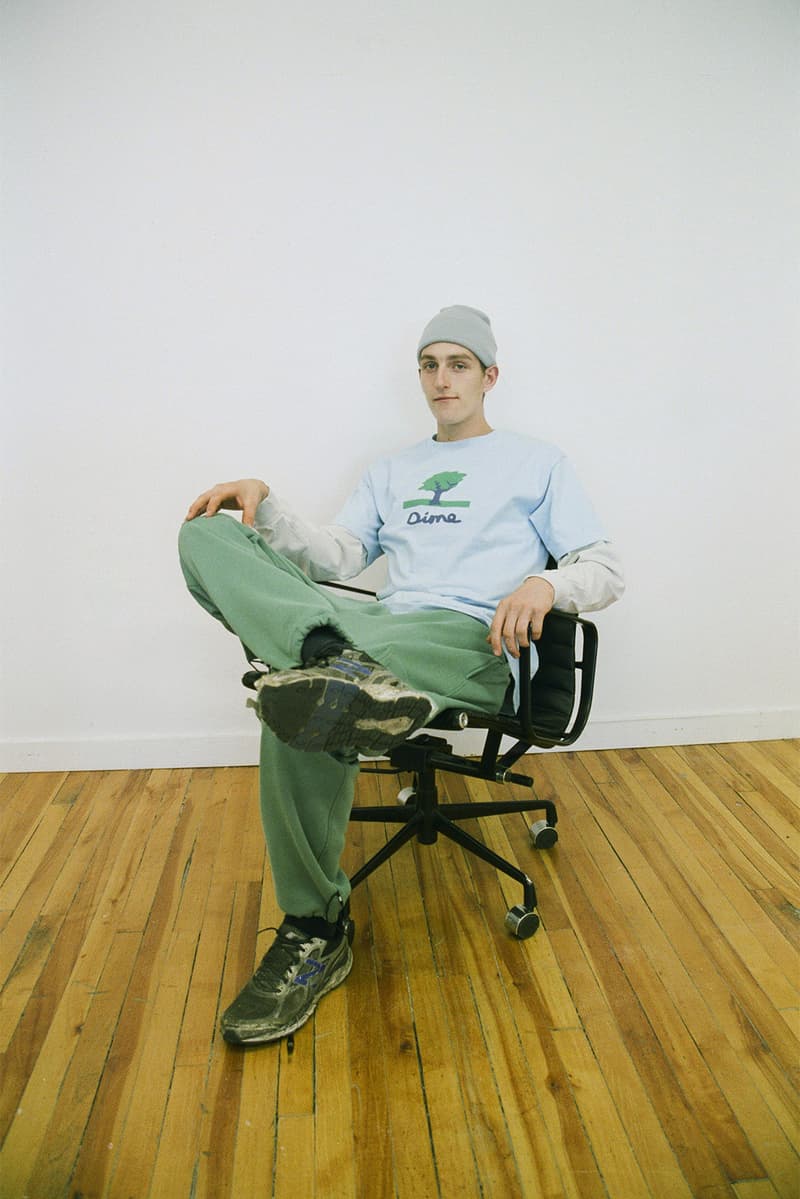 Dime Fall 2018 Lookbook Delivery Drop 1 Collection Cop Purchase Buy Fashion Clothing Montreal Skatewear Skate Hoodies Jacket T-shirt Cap Beanie Hat Scarf Cargo Trousers Soap