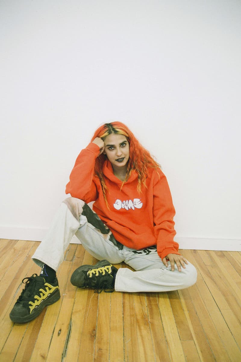 Dime Fall 2018 Lookbook Delivery Drop 1 Collection Cop Purchase Buy Fashion Clothing Montreal Skatewear Skate Hoodies Jacket T-shirt Cap Beanie Hat Scarf Cargo Trousers Soap