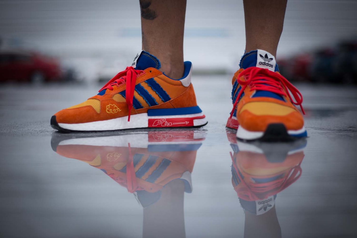 'Dragon Ball Z' x adidas ZX500 RM "Goku" On-Foot