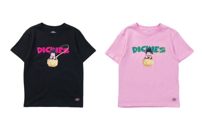 Dragon Ball Z Dickies Japan Collaboration collection tee shirts shenron drop release date buy purchase info goku nimbus ape son