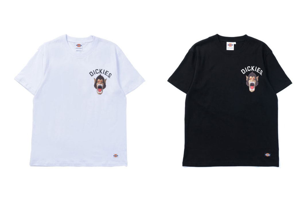 Dragon Ball Z Dickies Japan Collaboration collection tee shirts shenron drop release date buy purchase info goku nimbus ape son