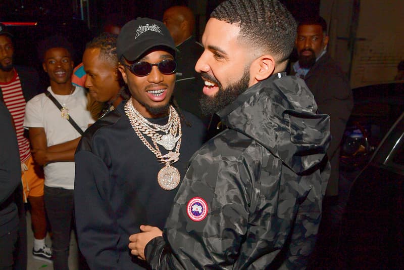 Drake Loses $10K Bet From Quavo's Half-Court Shot video basketball ovo October's very own