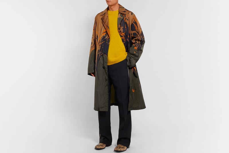 Dries Van Noten Fall Winter 2018 Ebru Shell Coat mr porter exclusive release info paris fashion week trench coat