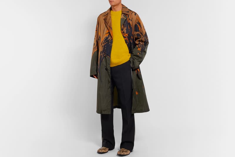 Dries Van Noten Fall Winter 2018 Ebru Shell Coat mr porter exclusive release info paris fashion week trench coat