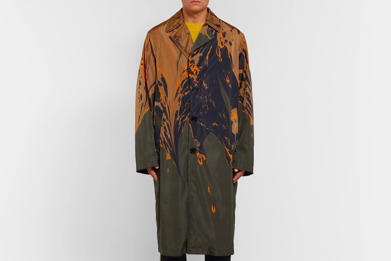 Dries Van Noten Fall Winter 2018 Ebru Shell Coat mr porter exclusive release info paris fashion week trench coat
