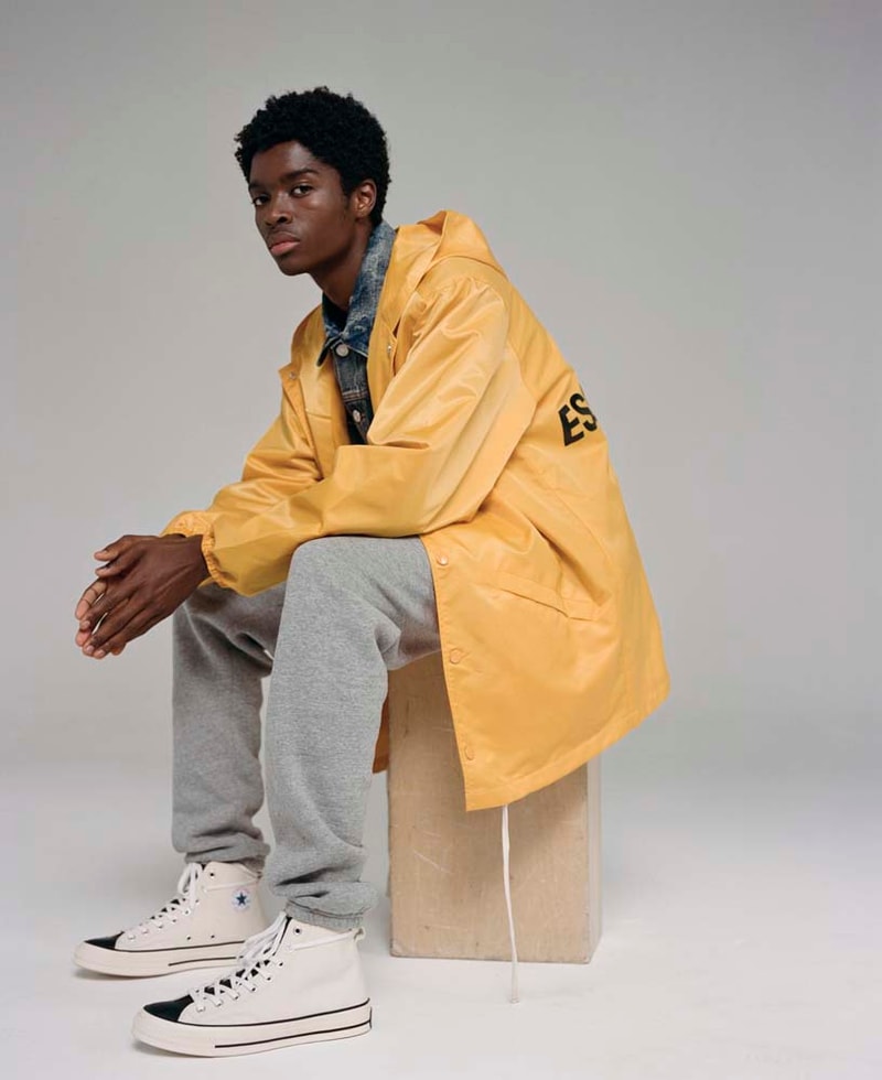 ESSENTIALS Fall winter 2018 Campaign Converse Sneakers imagery colorways drop release date info pacsun collaboration hoodies shirts sweaters leggings shorts denim jeans jackets hoodies tees branding logos jerry lorenzo fear of god fog