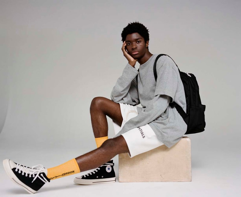 ESSENTIALS Fall winter 2018 Campaign Converse Sneakers imagery colorways drop release date info pacsun collaboration hoodies shirts sweaters leggings shorts denim jeans jackets hoodies tees branding logos jerry lorenzo fear of god fog