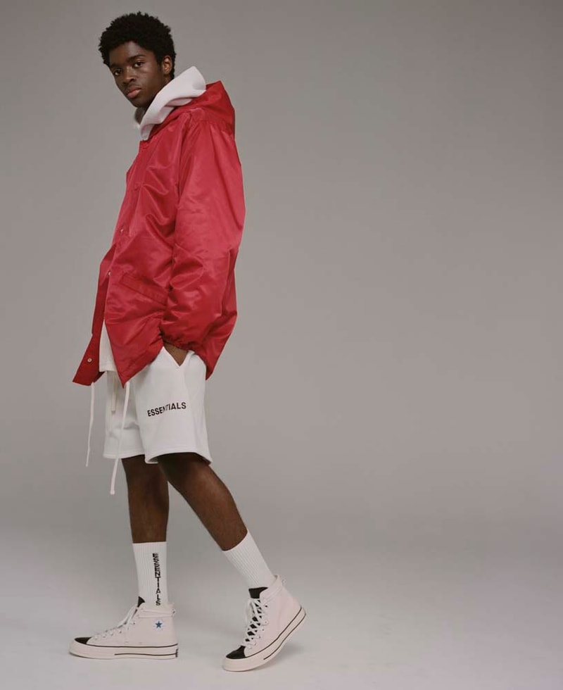 ESSENTIALS Fall winter 2018 Campaign Converse Sneakers imagery colorways drop release date info pacsun collaboration hoodies shirts sweaters leggings shorts denim jeans jackets hoodies tees branding logos jerry lorenzo fear of god fog