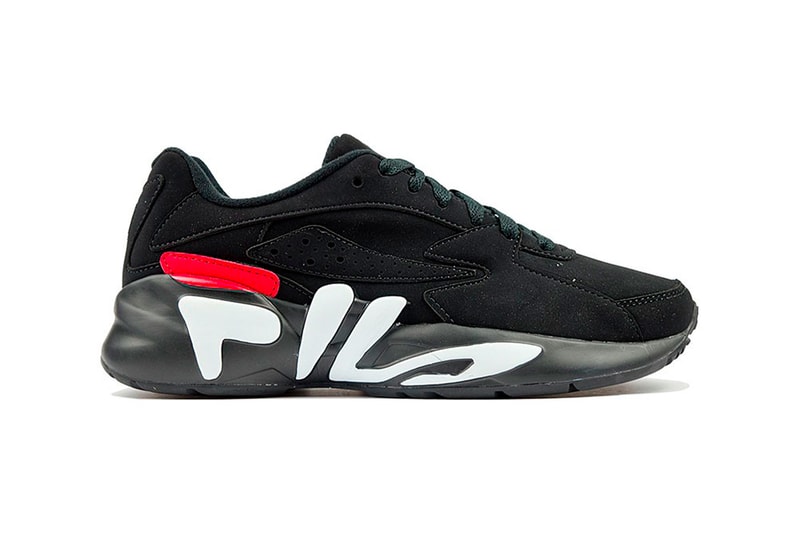 FILA Mindblower Black White Red﻿ Release Suede