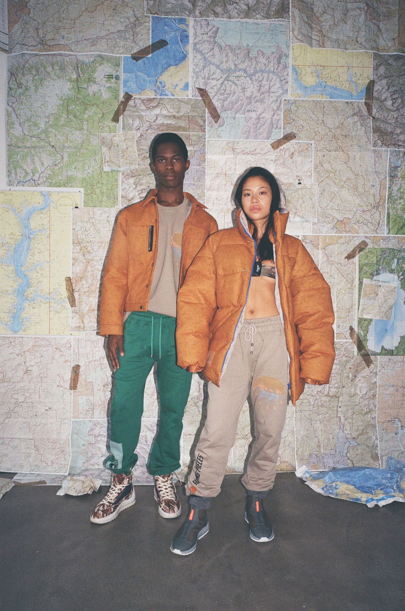 Filling Pieces Off the Grid Fall Winter 2018 Campaign shirts outerwear jackets coats pants sweaters autumn fw18 aw18