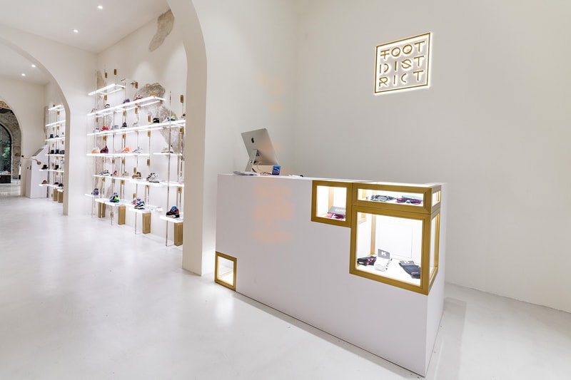Foot District New Boutique Barcelona opening spain move shop outpost location design interior luxury