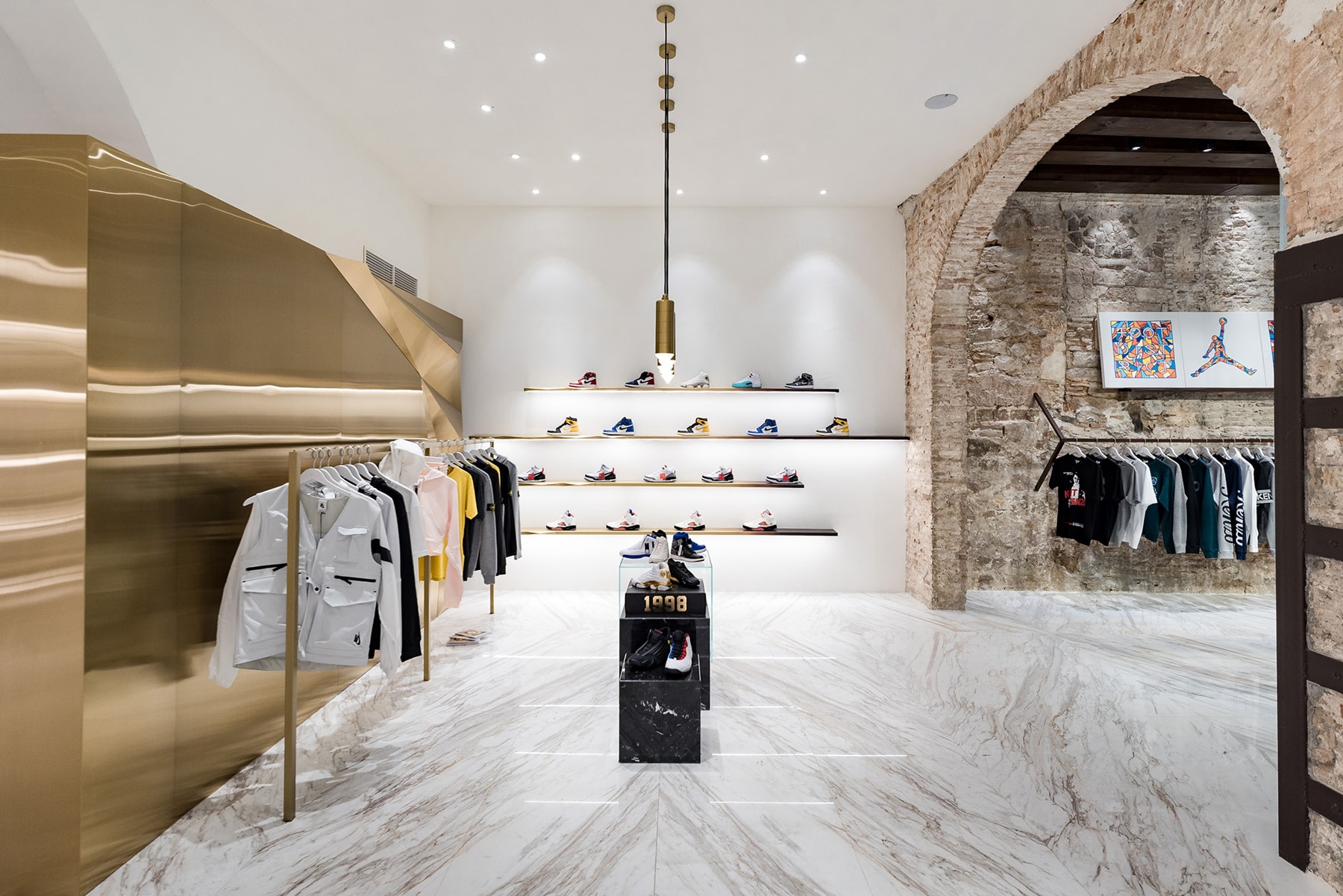 Foot District New Boutique Barcelona opening spain move shop outpost location design interior luxury