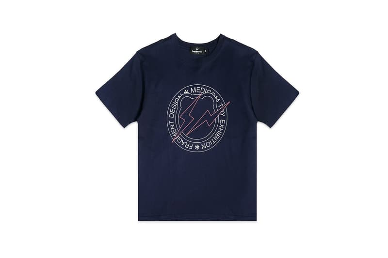 fragment design Medicom Toy Circle Logo T-Shirt White Navy Black Hiroshi Fujiwara