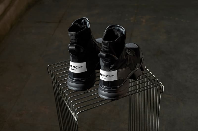 Givenchy Fall/Winter 2018 JAW Sneaker clare waight keller release date first design drop info closer look official august 17 buy purchase black sport high top zipper