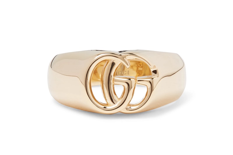 Gucci 18K Gold Double G Ring Italian Design Alessandro Michele rings accessories luxury items goods gold diamonds