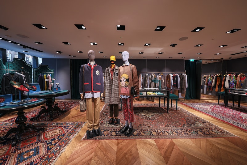 Gucci London Sloane Street Flagship Store Inside Newly Renovated 1200 Square Meters Two Floors Mens Womens Ready-to-wear Accessories Handbags Luggage Footwear Jewellery Watches Eyewear Décor Collection Dapper Dan Alessandro Michele Customization Personalization