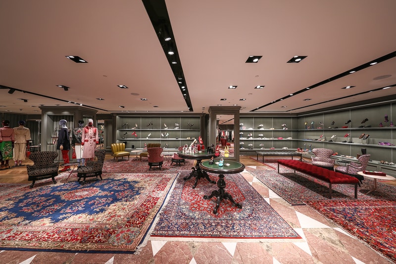 Gucci London Sloane Street Flagship Store Inside Newly Renovated 1200 Square Meters Two Floors Mens Womens Ready-to-wear Accessories Handbags Luggage Footwear Jewellery Watches Eyewear Décor Collection Dapper Dan Alessandro Michele Customization Personalization