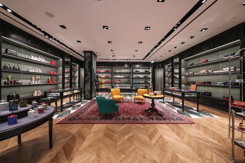 Gucci London Sloane Street Flagship Store Inside Newly Renovated 1200 Square Meters Two Floors Mens Womens Ready-to-wear Accessories Handbags Luggage Footwear Jewellery Watches Eyewear Décor Collection Dapper Dan Alessandro Michele Customization Personalization