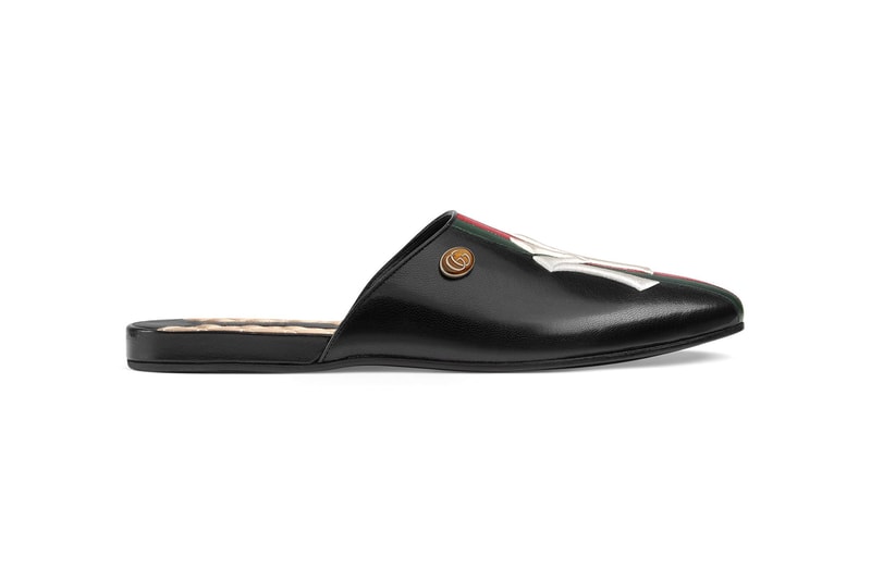 gucci new york yankees leather slippers footwear 2018 august