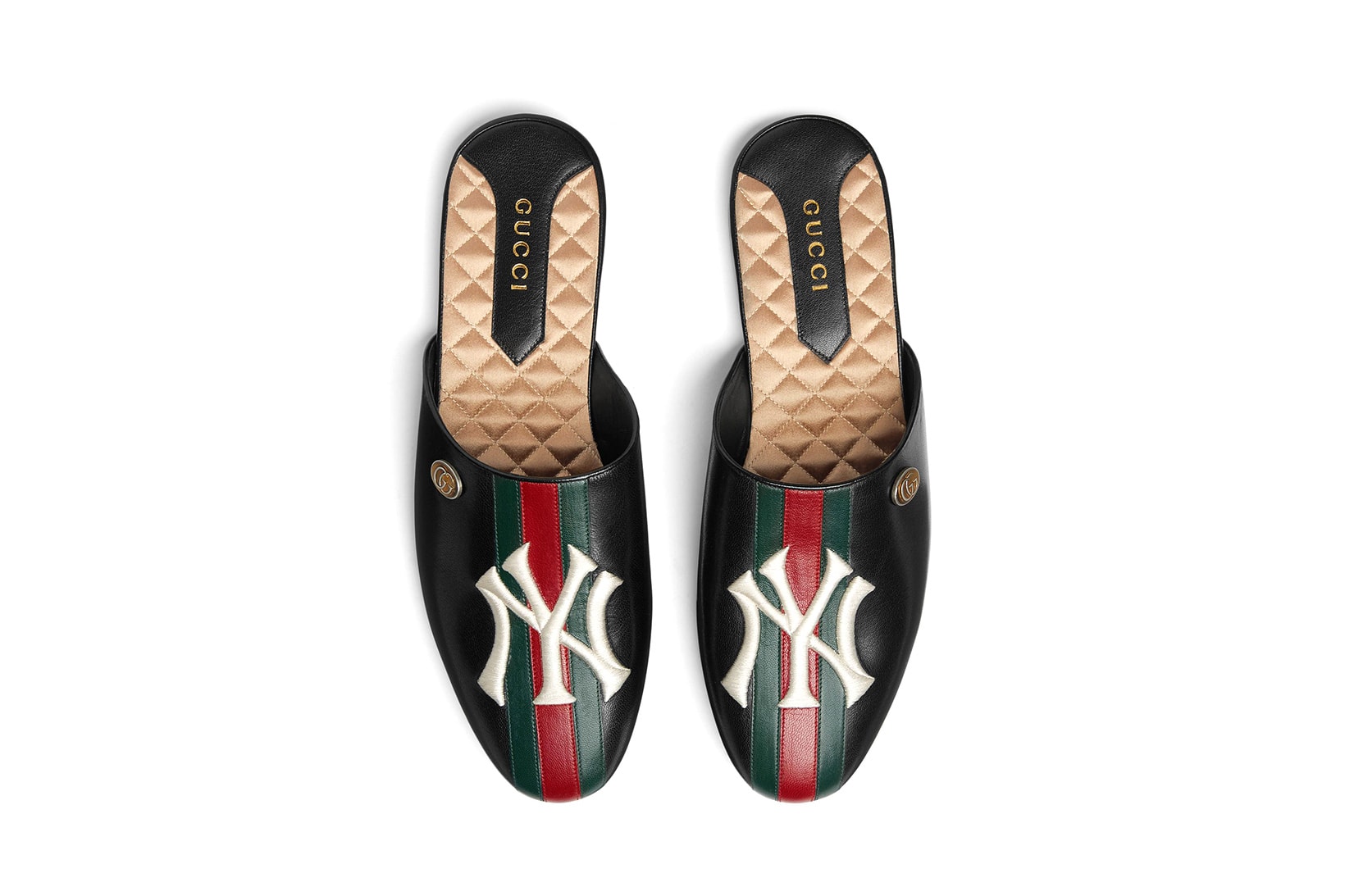 gucci new york yankees leather slippers footwear 2018 august
