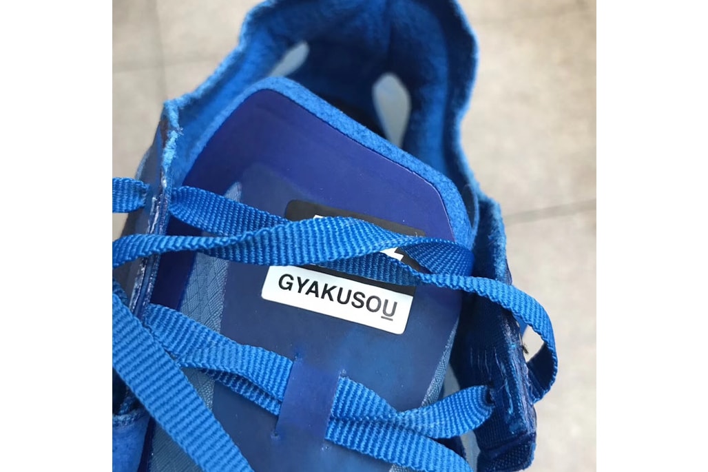 GYAKUSOU Nike Zoom Fly SP Closer Look Royal Blue Purple White Bones sneaker release date info leak jun takahashi