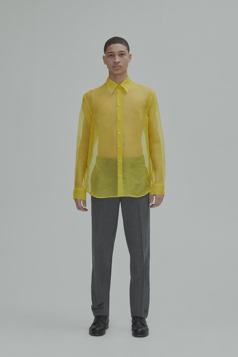 Helmut Lang Fall Winter 2018 Lookbook Jackets Outerwear Shirts Pants Jeans Puffer Sheer Branding Logo