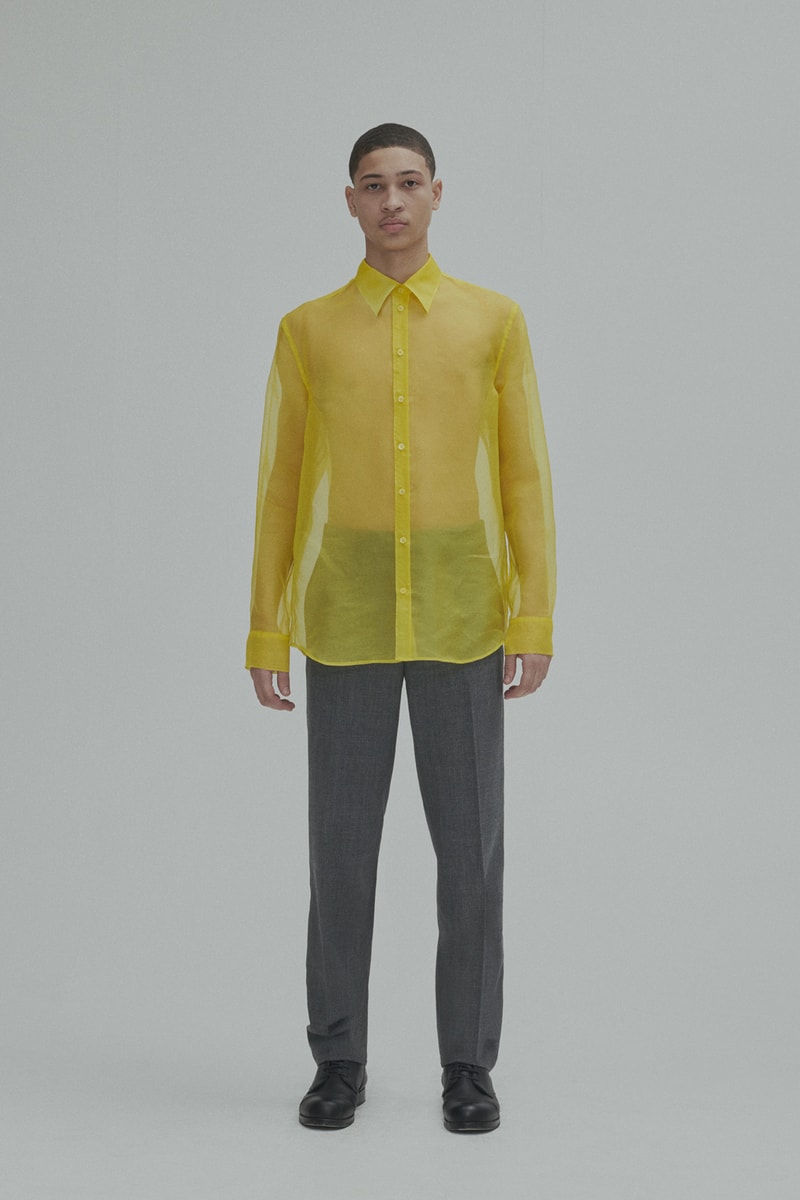 Helmut Lang Fall Winter 2018 Lookbook Jackets Outerwear Shirts Pants Jeans Puffer Sheer Branding Logo