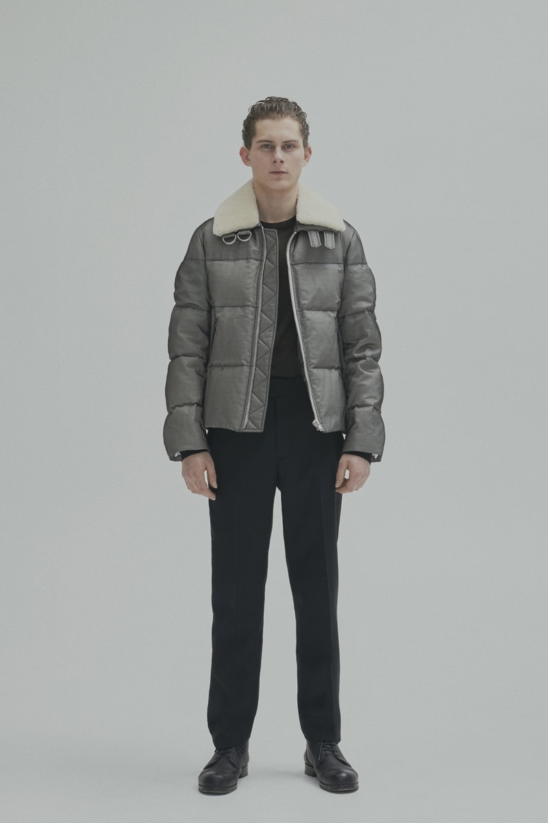 Helmut Lang Fall Winter 2018 Lookbook Jackets Outerwear Shirts Pants Jeans Puffer Sheer Branding Logo