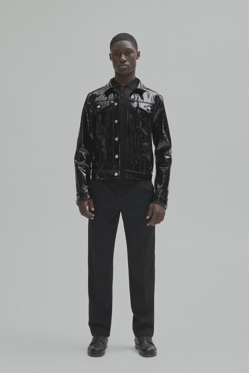 Helmut Lang Fall Winter 2018 Lookbook Jackets Outerwear Shirts Pants Jeans Puffer Sheer Branding Logo