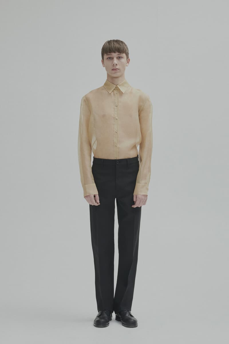 Helmut Lang Fall Winter 2018 Lookbook Jackets Outerwear Shirts Pants Jeans Puffer Sheer Branding Logo