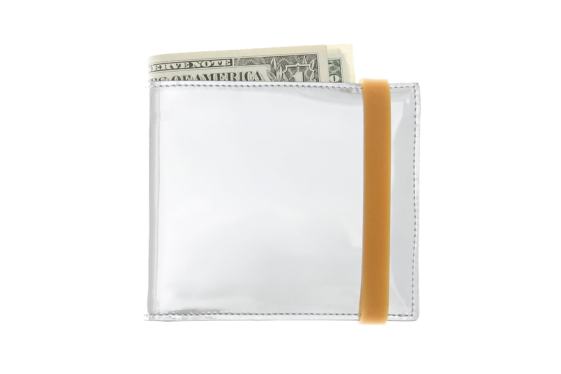 helmut lang re edition byronesque collection metallic wallet rubber band money 2004