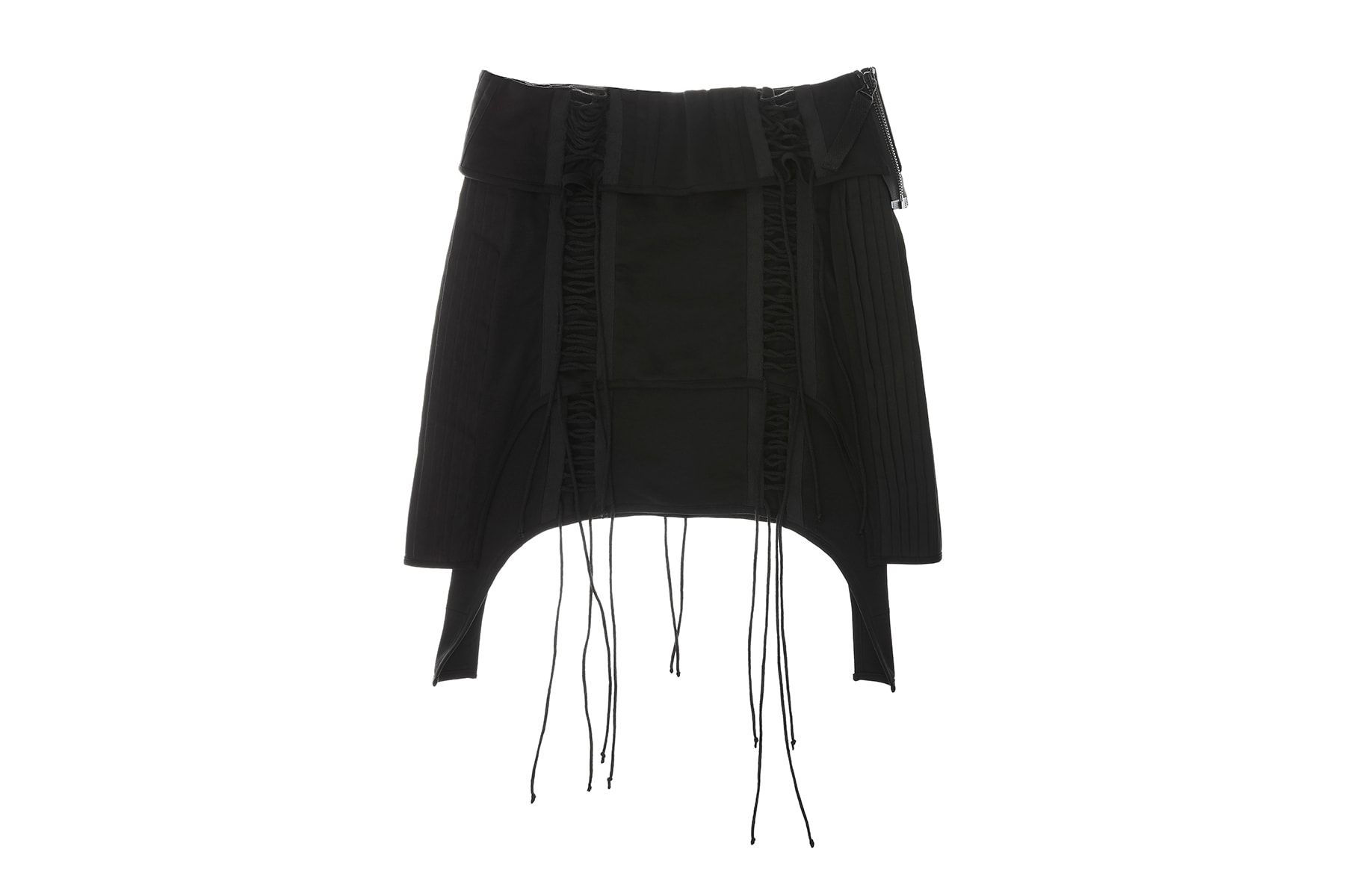 helmut lang re edition byronesque collection aviator skirt 2003 black