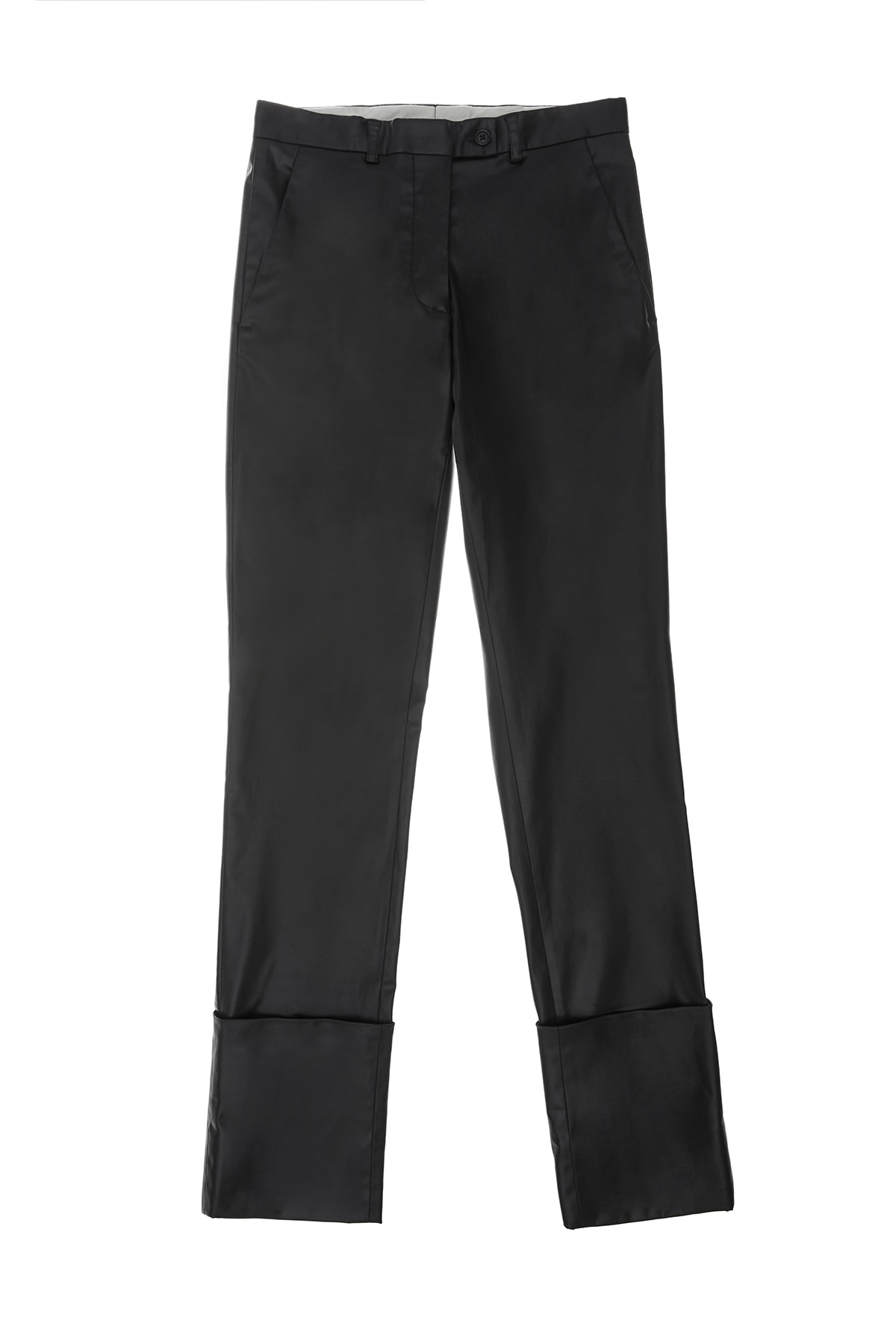 helmut lang re edition byronesque collection turn up trousers 1995 black