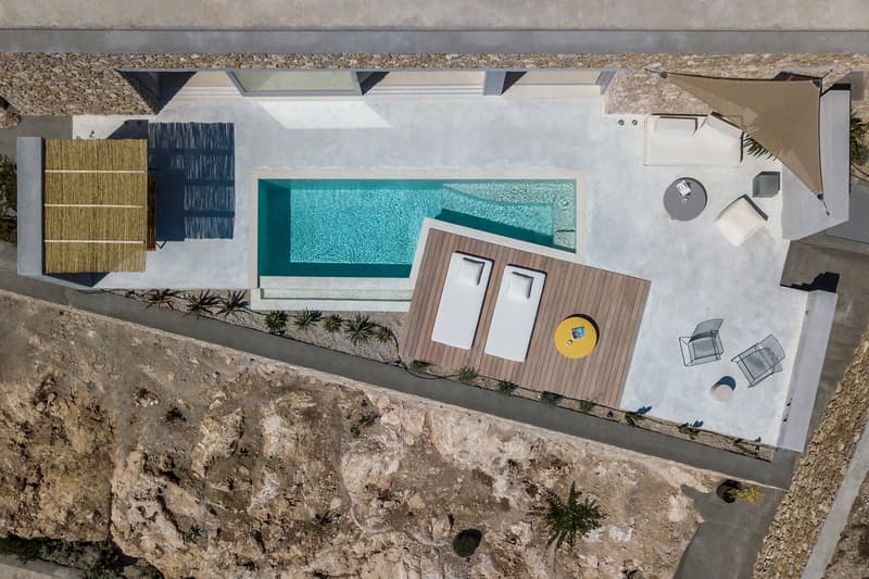 Holiday House Kapsimalis Architects Thera Greece Architecture Homes Houses Modern Interior Exterior Bedrooms Swimming Pool Prophet Ilias Mountain Landscape Views Design Santorini