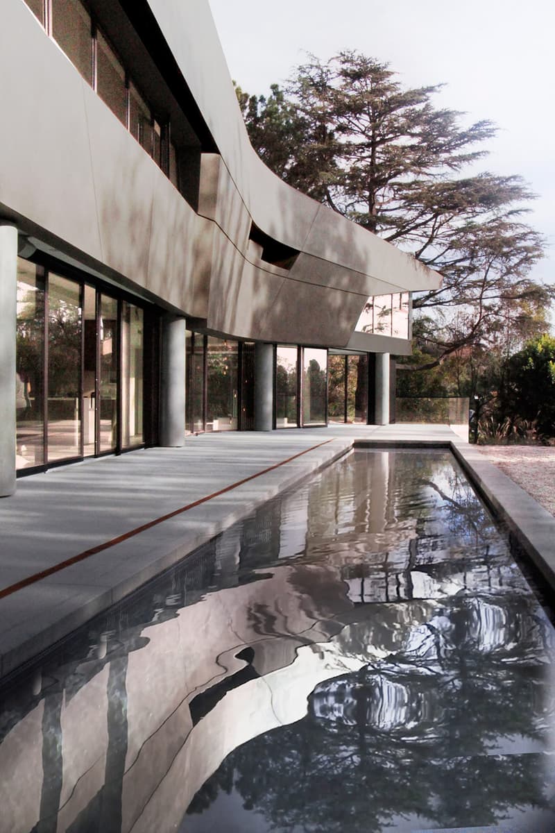 Hollywood Hills House Tighe Architecture Los Angeles California Musician Modern Interior Exterior Design Inspiration Swimming Pool Plaster Glass Concrete Wood