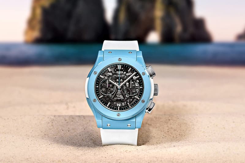 Hublot Capri Classic Fusion Chronograph Luxury Watches Time Piece Wristwatch Italy Travel Mechanical Swiss Watch Bay of Naples Blue Grotto
