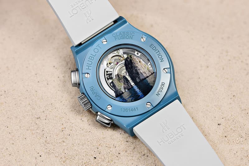 Hublot Capri Classic Fusion Chronograph Luxury Watches Time Piece Wristwatch Italy Travel Mechanical Swiss Watch Bay of Naples Blue Grotto